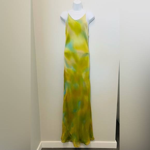 Alyce Designs Dresses & Skirts - Sleeveless sexy Green Tie-Dye Slip Dress fairy festival